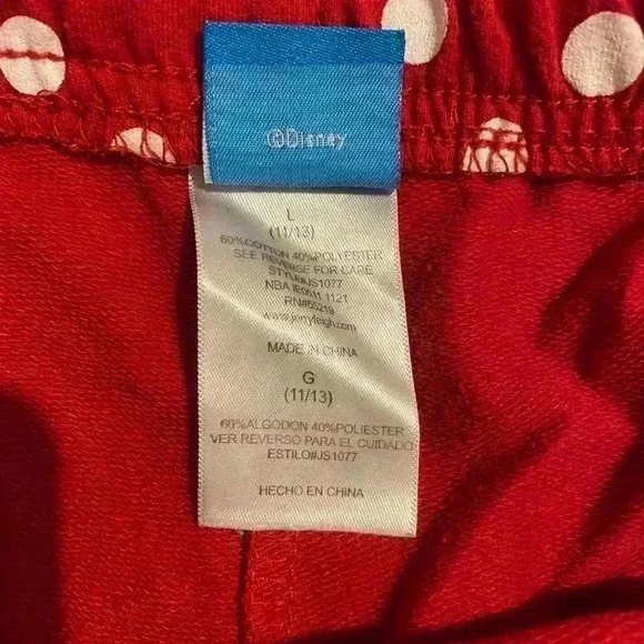 Minnie Mouse shorts by Disney red with white polka dots juniors size large - Picture 4 of 5